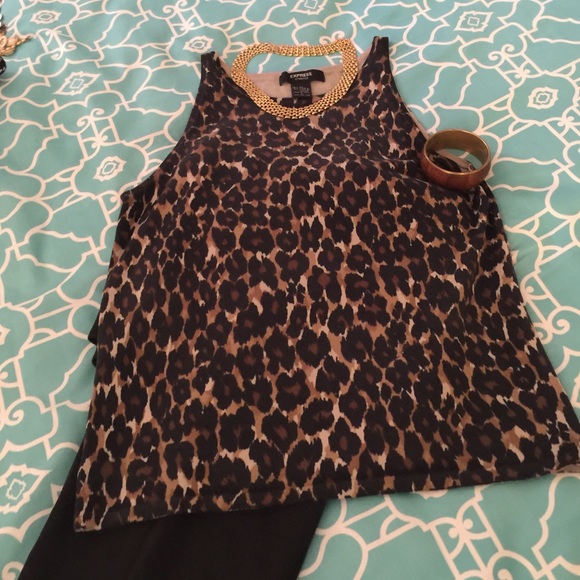 PRICE REDUCED Express Animal Print tank top size L