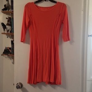 Orange mini dress