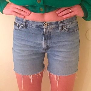 D&G Mid-length Distressed Denim Shorts