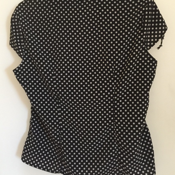 Reduced!!! Black & white Polka Dot Sleeve Blouse - Picture 4 of 4