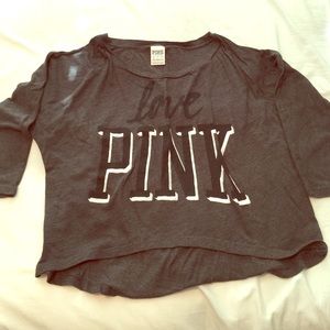 Victoria's Secret love pink crop top