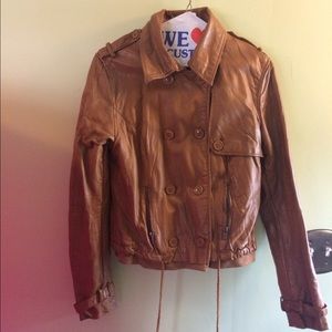Zara Trf Collection faux leather jacket
