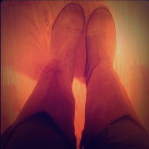 Frye Boots Camel Brushed Leather