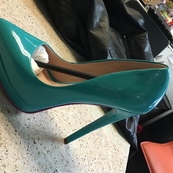 Andrea Turquoise Heels