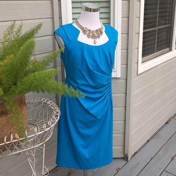 Calvin Klein side ruched dress