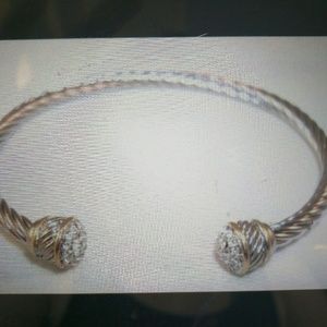 2 designer inspired cable bracelet