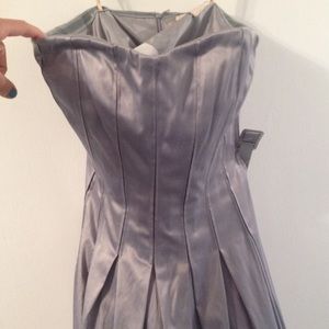 Grey bridesmaid dress