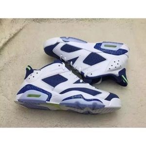 Nike Air Jordan 6 VI Low Retro 7Y Seahawks