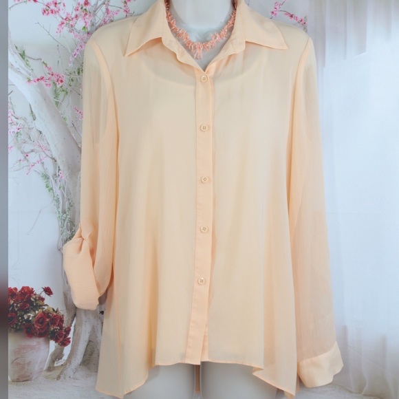 🌟2 x HP⭐ALICE+OLIVIA SILK BUTTON DOWN - Picture 3 of 4