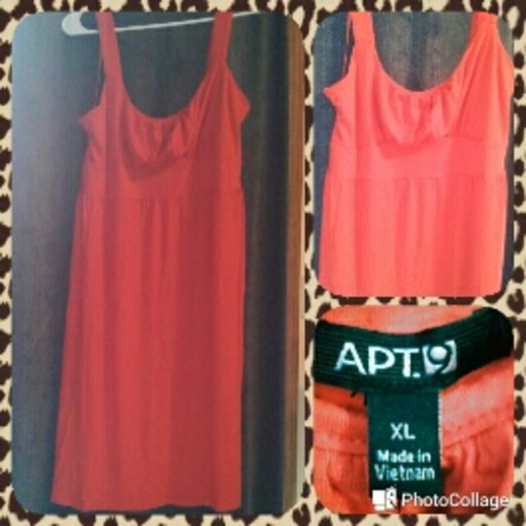 Orange Sun Dress NWT