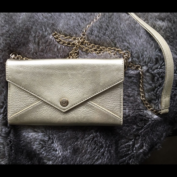 Rebecca Minkoff GOLD wallet on chain crossbody bag