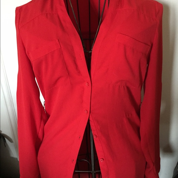 Beautiful  Red Long Sleeve Shirt...