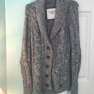 BRAND NEW Medium Abercrombie & Fitch Grey Cardigan