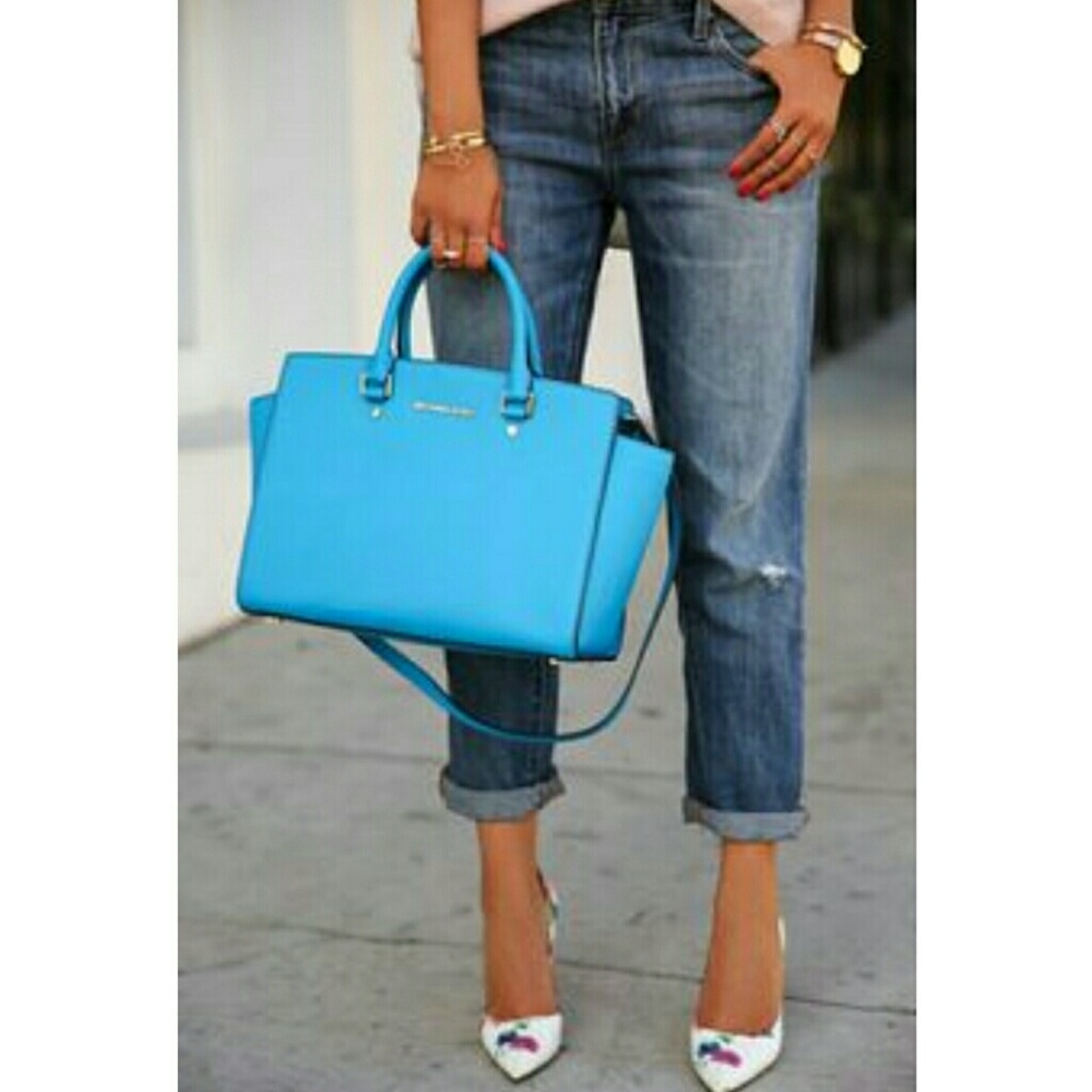 🔴FINAL🔴🛍HPx2🛍MICHAEL KORS LARGE SELMA - Picture 2 of 4
