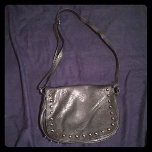 Black Studded Hipster Bag