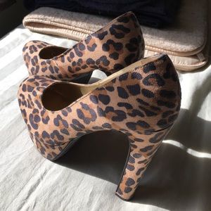 Leopard print heels