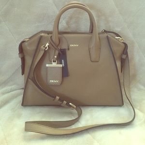 DKNY Chelsea leather satchel
