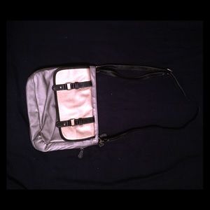 Silver multi hipster bag