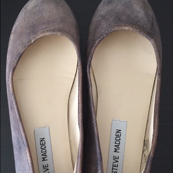 Steve Madden grey ballet flats size 6.5