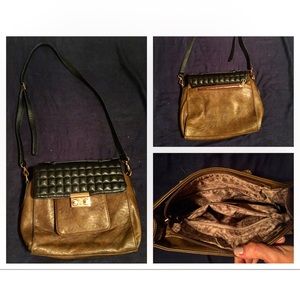 Black and brown hipster bag
