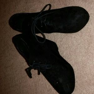 Black suede Charlotte Russe booties