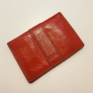Orange coach wallet