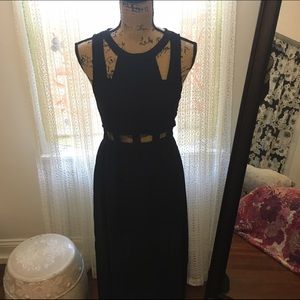 Floor length, cut-out maxi dress