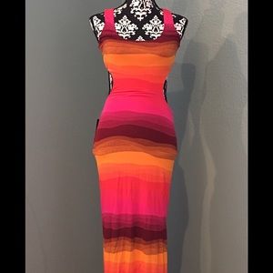 Bebe cutout maxi dress