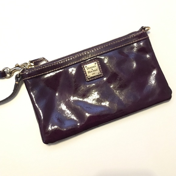 Dooney & Bourke purple leather clutch