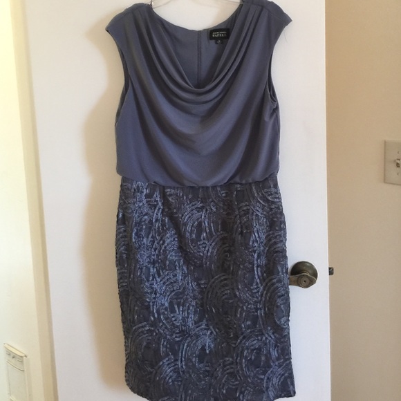 REDUCED $22.00Beautiful Steel Blue DRESS size
