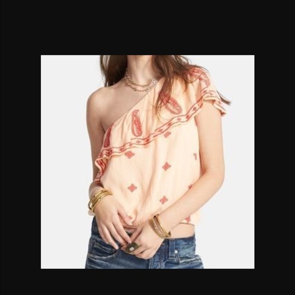Free people one shoulder blouse! - Picture 1 of 4