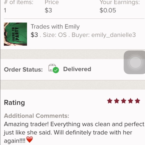 Trade feedback 👏🏽🙆🏼