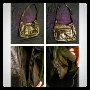 Black Pattern Hipster Bag