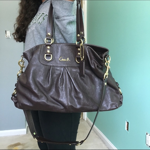 Brown Leather Coach Bag - Picture 2 of 4