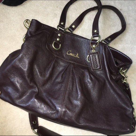 Brown Leather Coach Bag - Picture 4 of 4