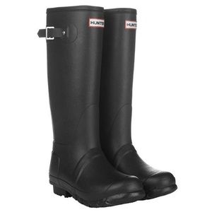 Hunter boots matte black