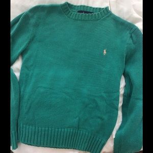 Ralph Lauren Turquoise Cotton Sweater