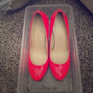 Gently worn ivanka trump neon heels