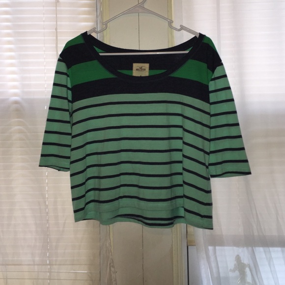 Striped Hollister crop top