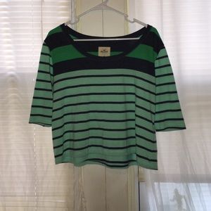 Striped Hollister crop top
