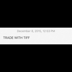 TRADE WITH TIFF ONLY!!