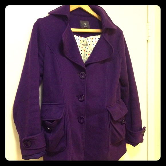 Purple pea coat