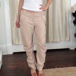 Beulah Beige/Tan/Cream Slouch Pants