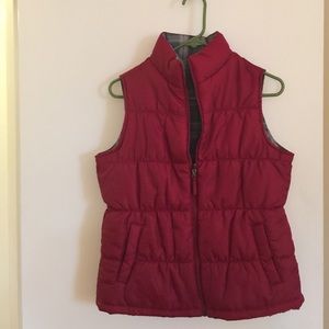 Reversible Red Puff Vest. No tag  size 10