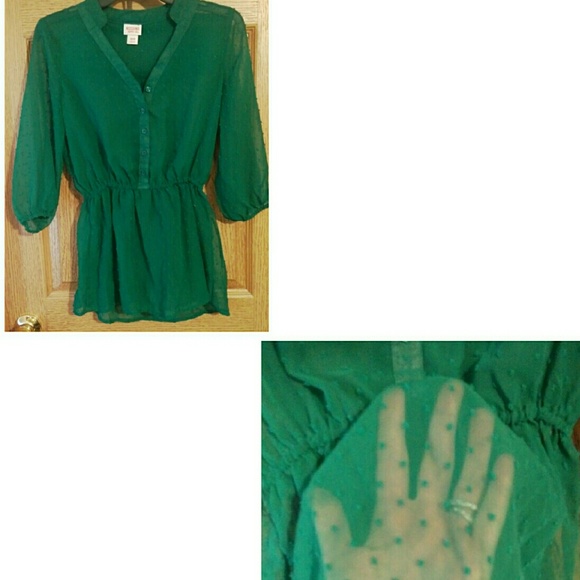Sheer Green Mossimo top