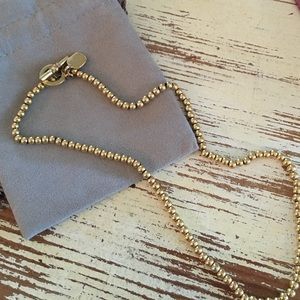 Ralph Lauren gold bead necklace
