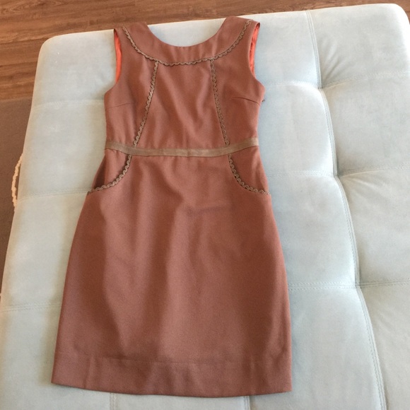 Adorable brown with lace boutique dress - Picture 1 of 3