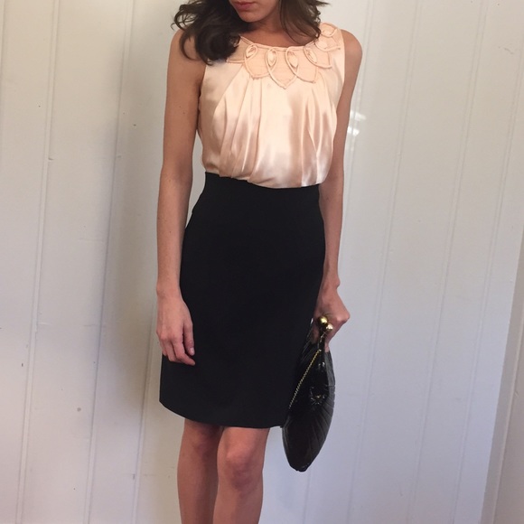 BCBG MaxAzria Blouson Colorblock Dress