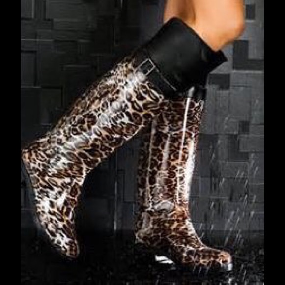 Ryder Rain Boots Leopard Print