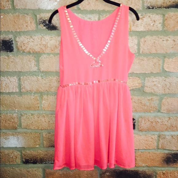 Pink Dress with beaded lining